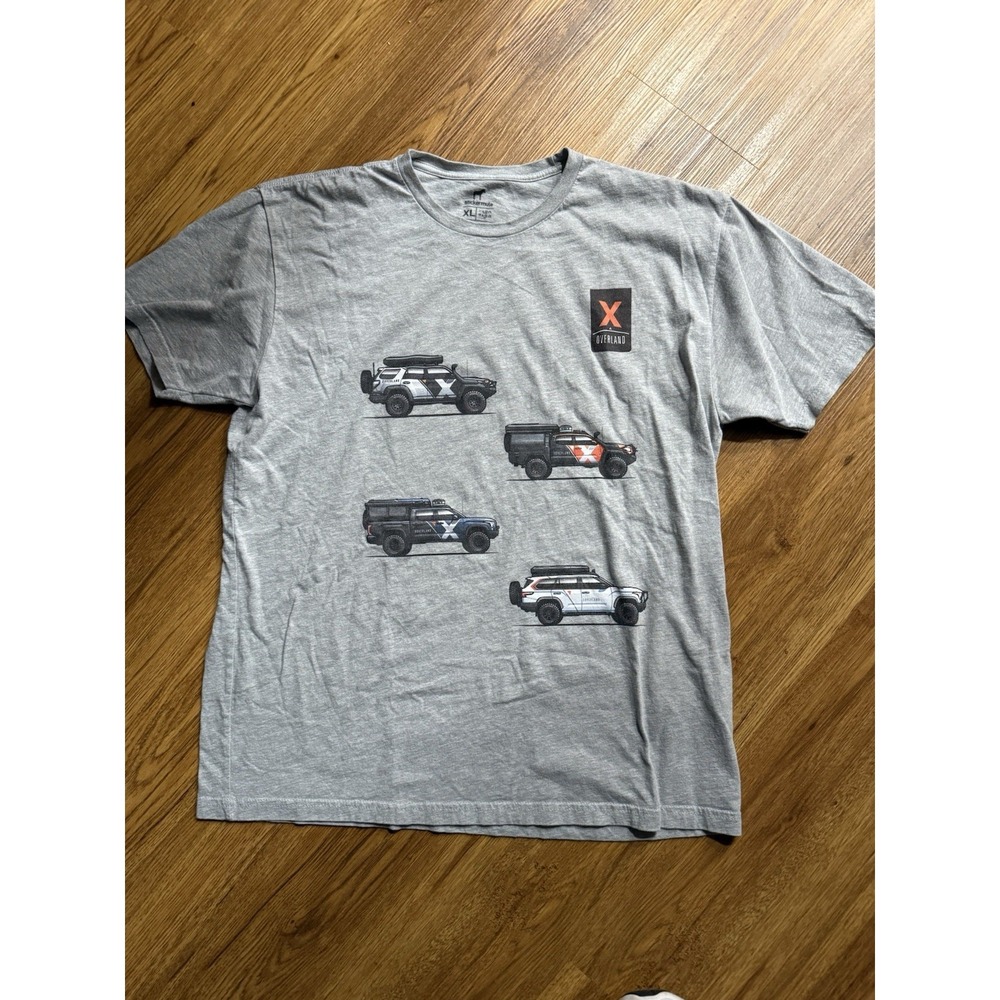 Stickermule Mens T Shirt X-overland,‎ Crew, Size XL